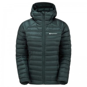 Montane Anti-Freeze Hooded Dunjackor Dam Olivgröna Gröna | FHG2760ZE