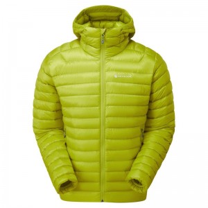 Montane Anti-Freeze Hooded Dunjackor Herr Gröna | XYF9219WV