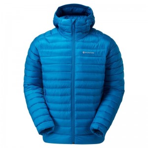 Montane Anti-Freeze Hooded Dunjackor Herr Blå | YNH9223LT