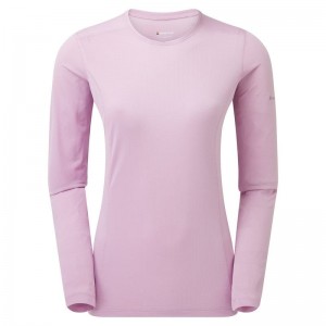 Montane Dart Lite Long Sleeve T-shirt Dam Grå Lila | BCO1859PA