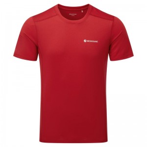 Montane Dart Lite T-shirt Herr Mörkröda | YEY127JH