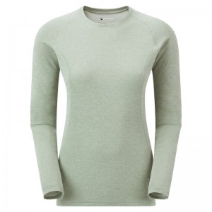 Montane Dart Long Sleeve T-shirt Dam Grå Gröna | MXN971FV