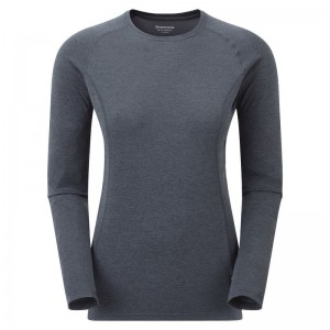 Montane Dart Long Sleeve T-shirt Dam Mörkblå | BAC3174HG