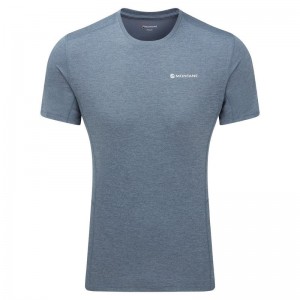 Montane Dart T-shirt Herr Grå Blå | IAB3915XL