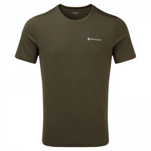 Montane Dart T-shirt Herr Mörkgröna | QVZ9518GC