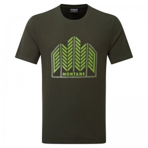 Montane Forest T-shirt Herr Mörkgröna | ZFD761FA