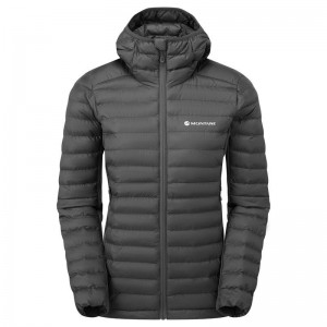 Montane Icarus Lite Hooded Jacka Dam Mörkgrå | IMI3674LM