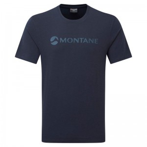 Montane Mono Logo T-shirt Herr Mörkblå | MDZ4222SZ