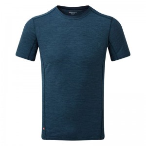 Montane Primino 140 T-shirt Herr Marinblå Blå | ZOL4942FR