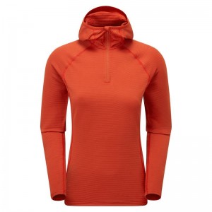 Montane Protium Lite Hooded Pull On Skinna Dam Orange Röda | FFY6943AU