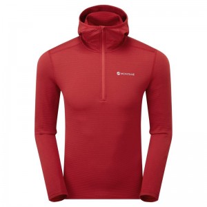 Montane Protium Lite Hooded Pull On Skinna Herr Mörkröda | HQD1860CF