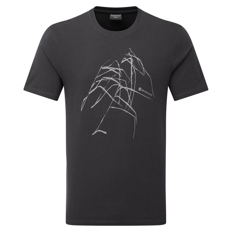 Montane Abstract Mountain T-shirt Herr Grå | JLQ883HT