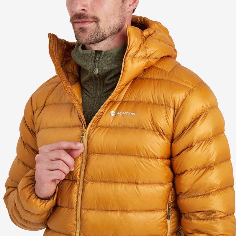 Montane Alpine 850 Lite Hooded Dunjackor Herr Orange | WTO1719WL