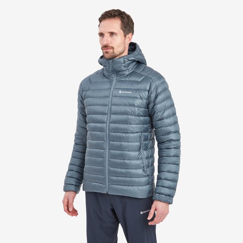 Montane Anti-Freeze Hooded Dunjackor Herr Grå Blå | YAV7880US