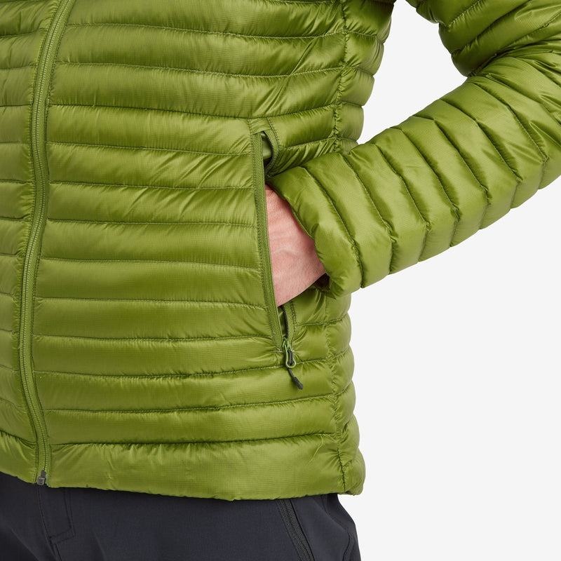 Montane Anti-Freeze Lite Hooded Dunjackor Herr Gröna | RBX289GA