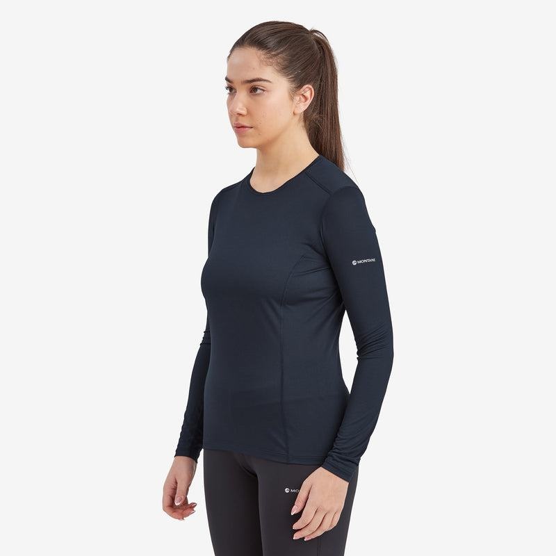 Montane Dart Lite Long Sleeve T-shirt Dam Mörkblå | ARN5393CZ