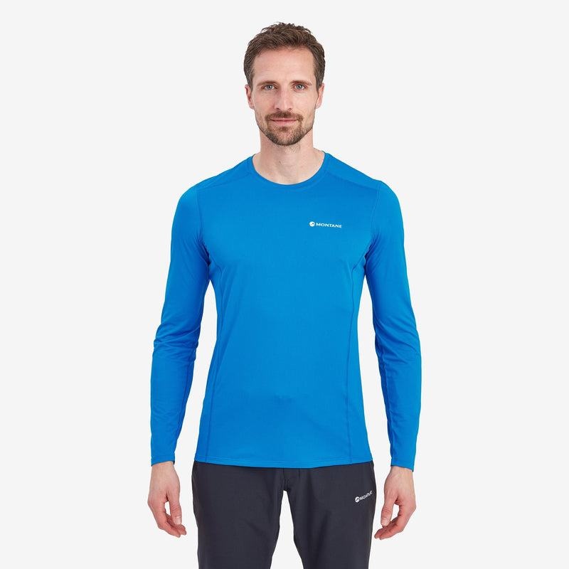 Montane Dart Lite Long Sleeve T-shirt Herr Blå | XES6524CA