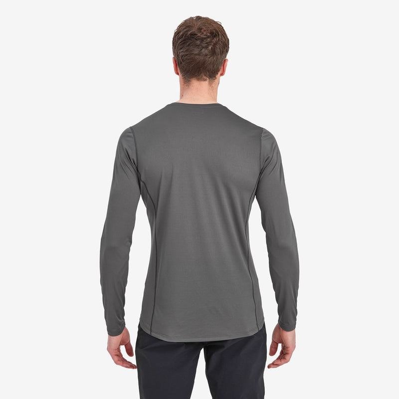 Montane Dart Lite Long Sleeve T-shirt Herr Mörkgrå | AZO3014RE