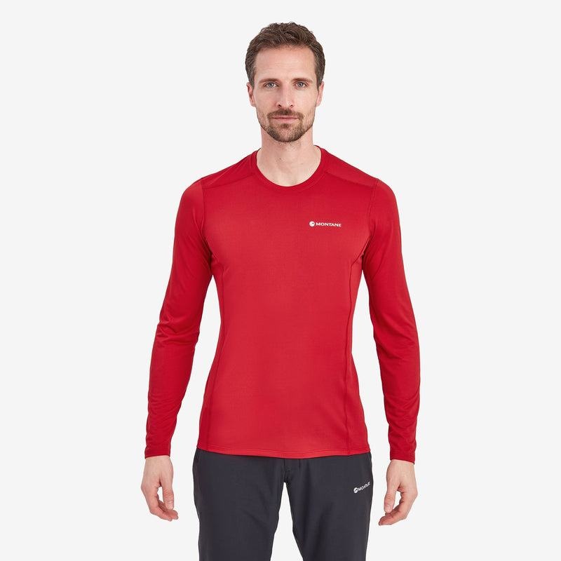 Montane Dart Lite Long Sleeve T-shirt Herr Mörkröda | ZWX7086RG