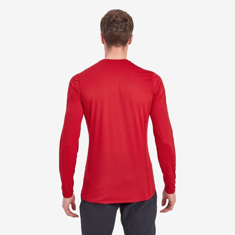 Montane Dart Lite Long Sleeve T-shirt Herr Mörkröda | ZWX7086RG