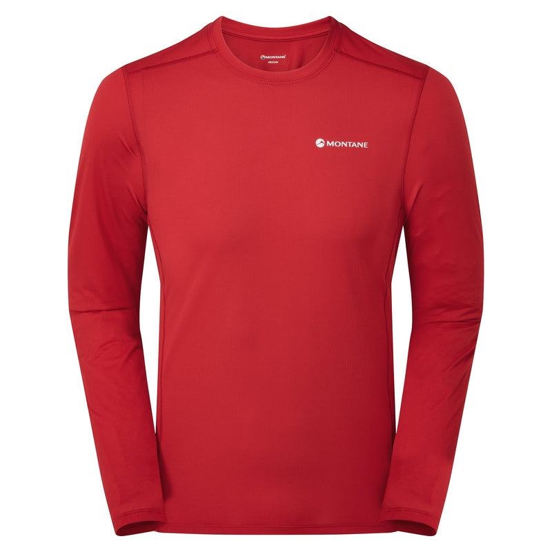 Montane Dart Lite Long Sleeve T-shirt Herr Mörkröda | ZWX7086RG