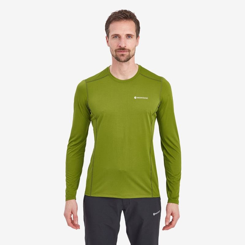 Montane Dart Lite Long Sleeve T-shirt Herr Gröna | YJN5643EA