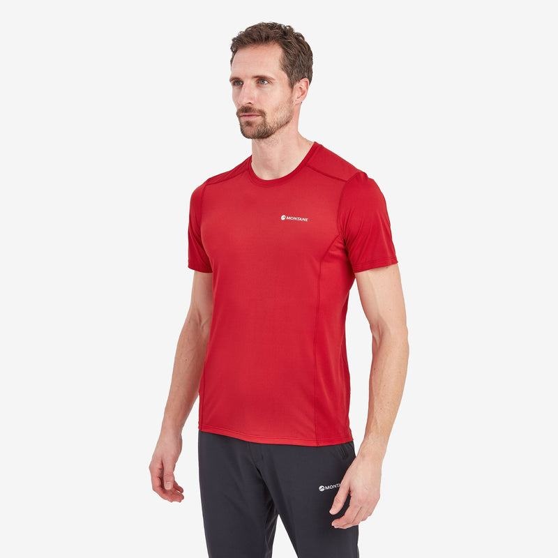 Montane Dart Lite T-shirt Herr Mörkröda | YEY127JH