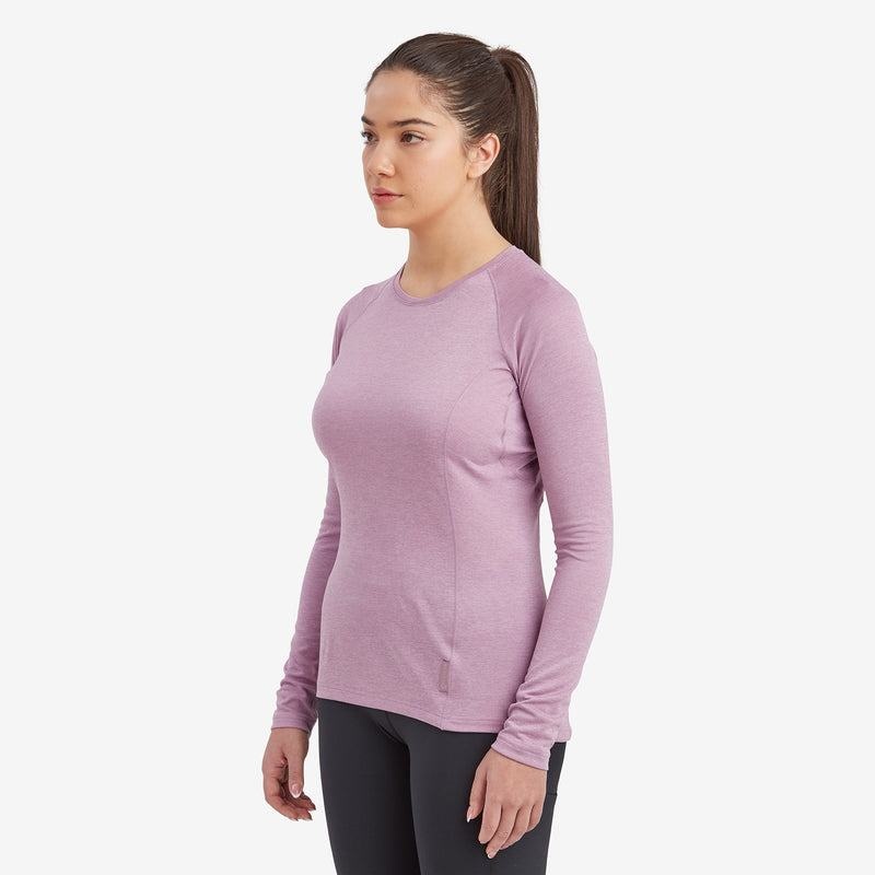 Montane Dart Long Sleeve T-shirt Dam Grå Lila | JJY9386FF