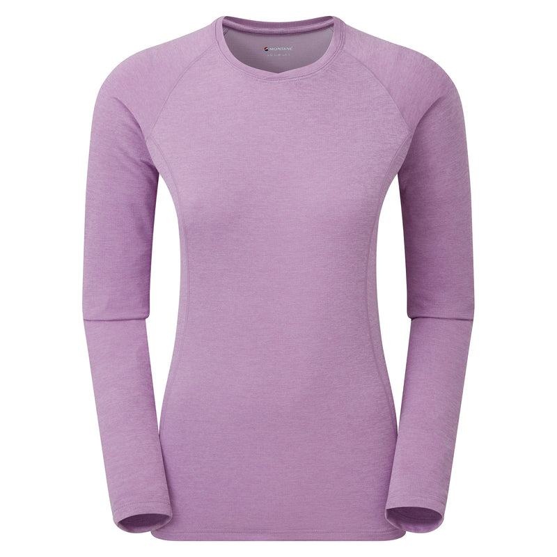 Montane Dart Long Sleeve T-shirt Dam Grå Lila | JJY9386FF