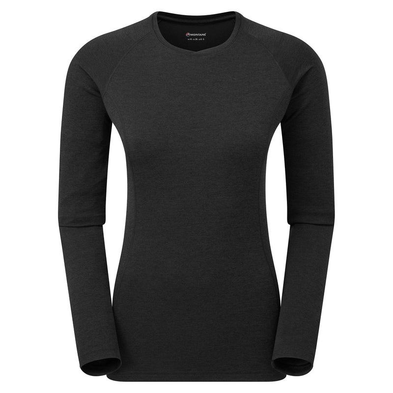 Montane Dart Long Sleeve T-shirt Dam Svarta | WUT3951TN