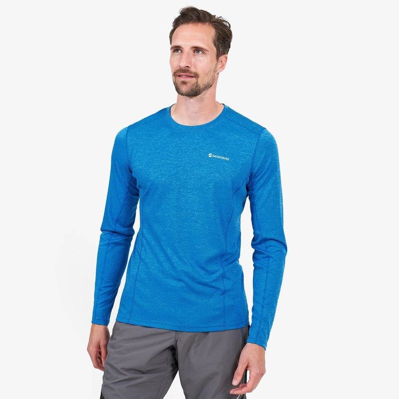 Montane Dart Long Sleeve T-shirt Herr Blå | NAI8528YO