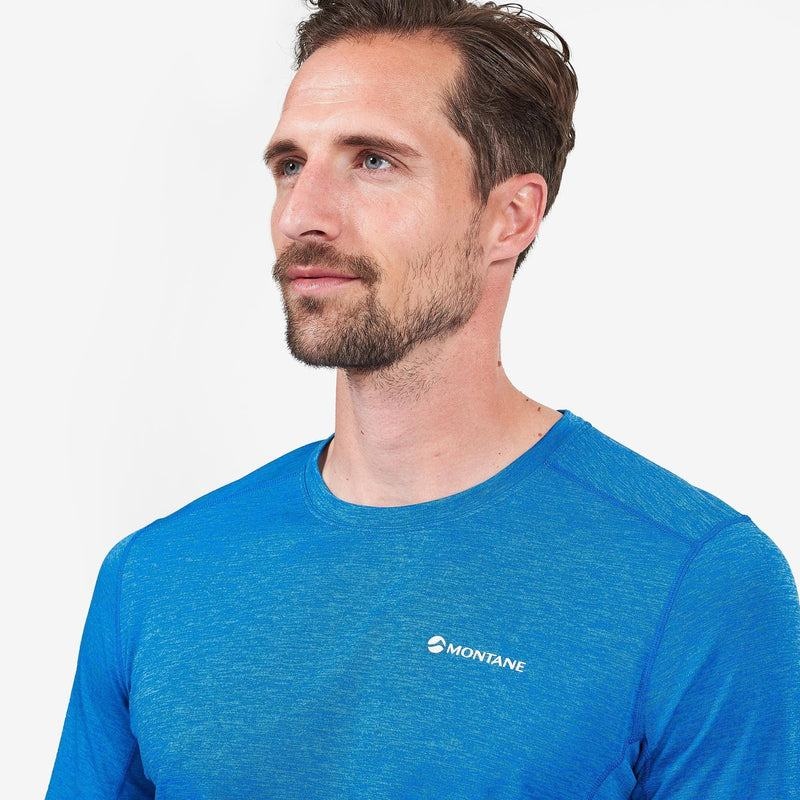 Montane Dart Long Sleeve T-shirt Herr Blå | NAI8528YO