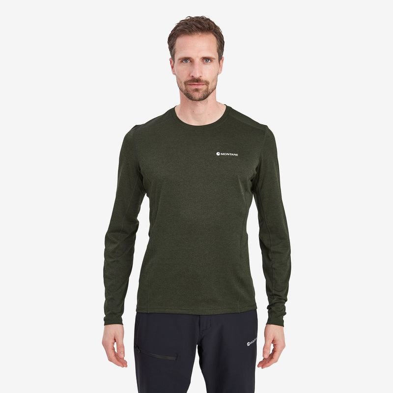 Montane Dart Long Sleeve T-shirt Herr Mörkgröna | PLH7347UO