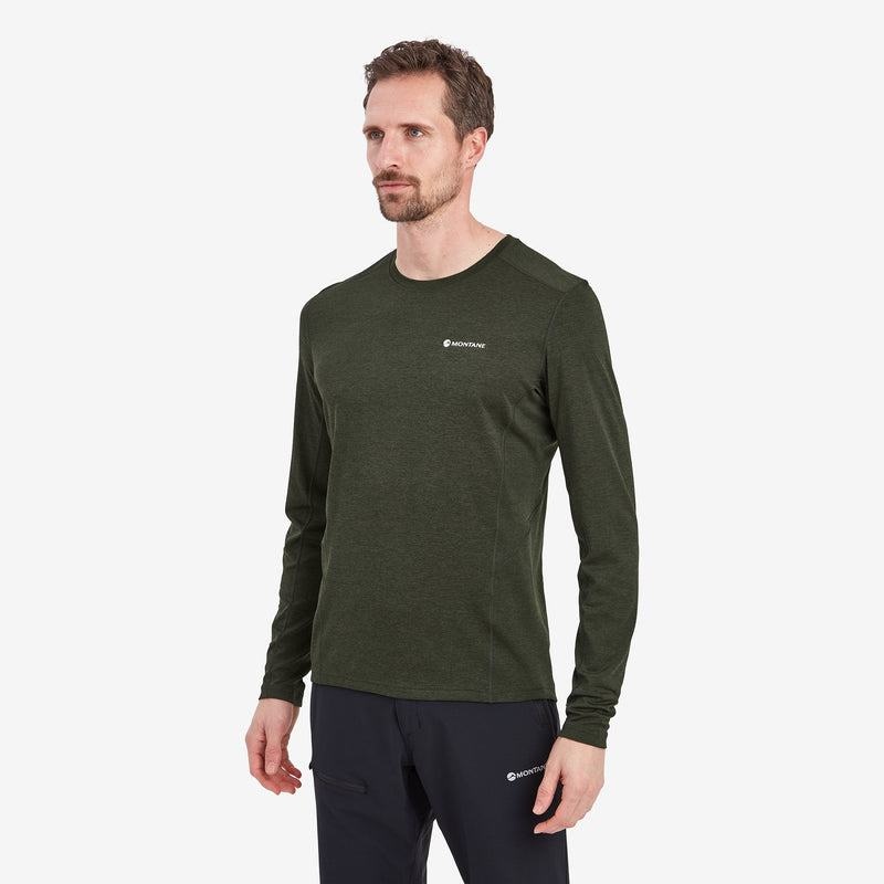 Montane Dart Long Sleeve T-shirt Herr Mörkgröna | PLH7347UO