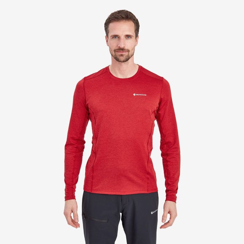 Montane Dart Long Sleeve T-shirt Herr Mörkröda | GLI4433DA