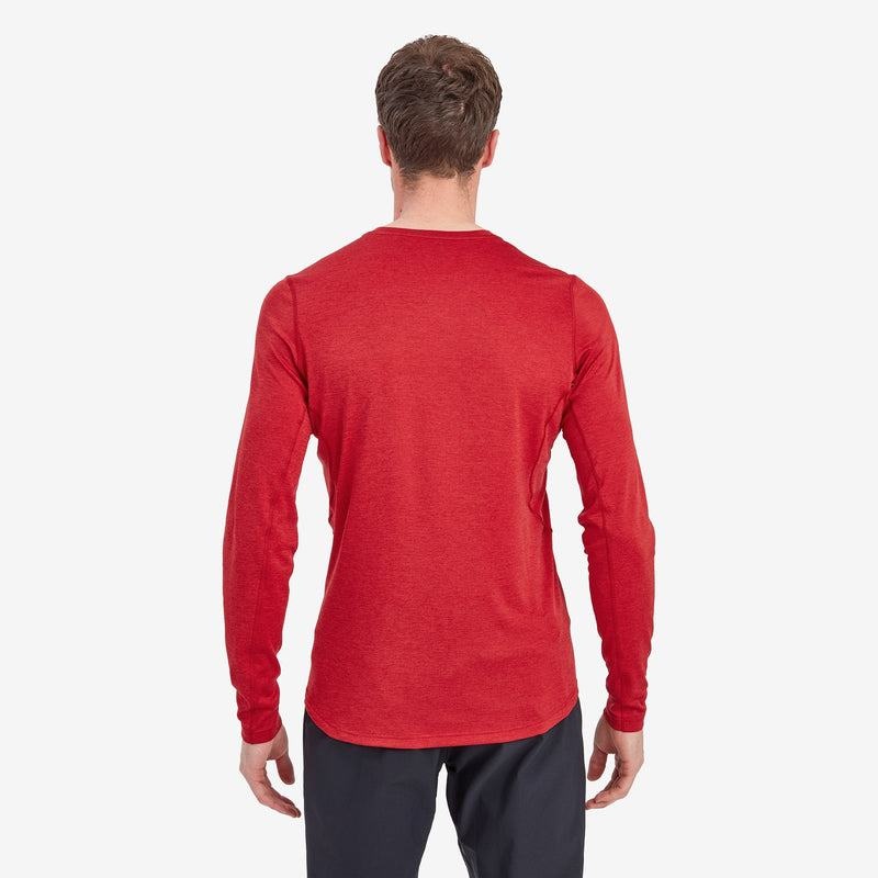 Montane Dart Long Sleeve T-shirt Herr Mörkröda | GLI4433DA