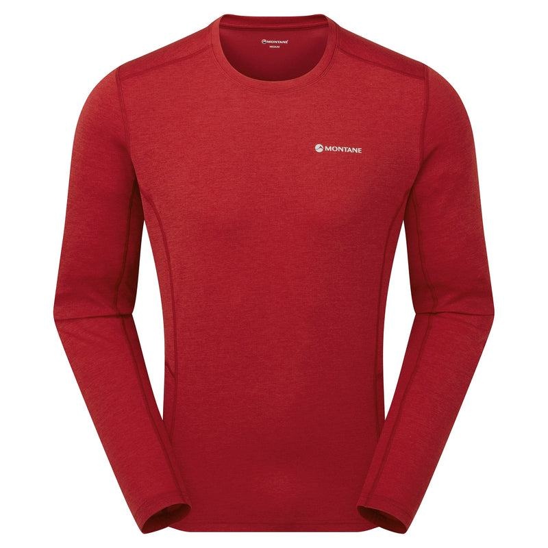 Montane Dart Long Sleeve T-shirt Herr Mörkröda | GLI4433DA