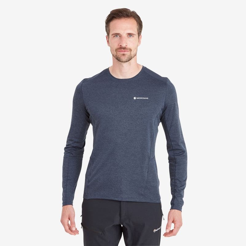 Montane Dart Long Sleeve T-shirt Herr Mörkblå | YNY420IG