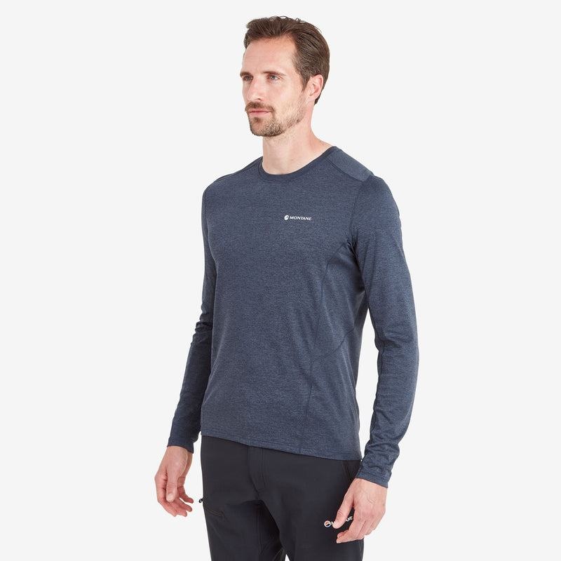 Montane Dart Long Sleeve T-shirt Herr Mörkblå | YNY420IG