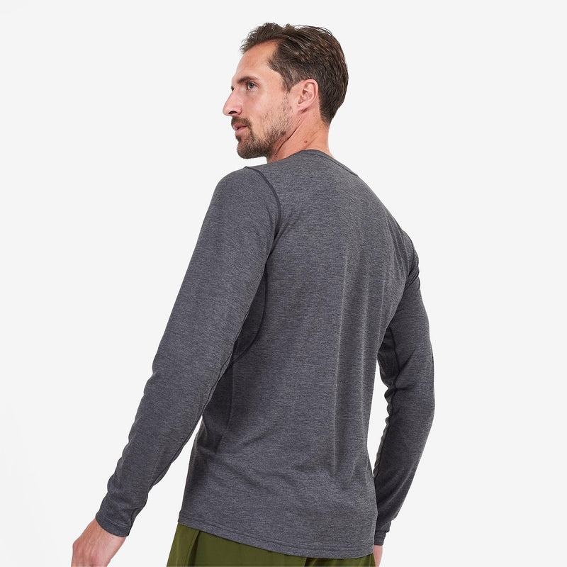 Montane Dart Long Sleeve T-shirt Herr Mörkgrå | UHQ6524ZF