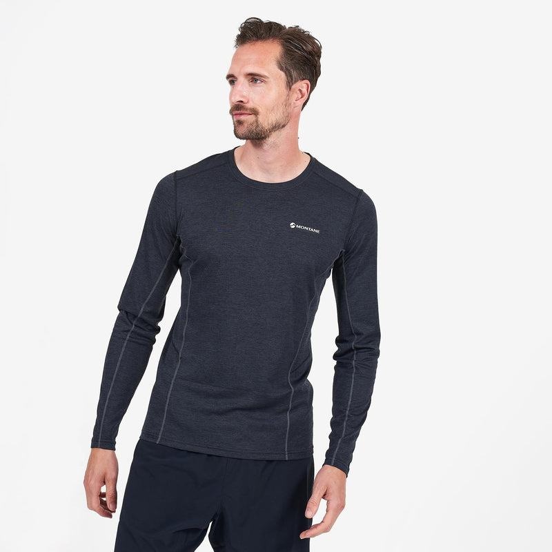 Montane Dart Long Sleeve T-shirt Herr Svarta | IFM527VJ