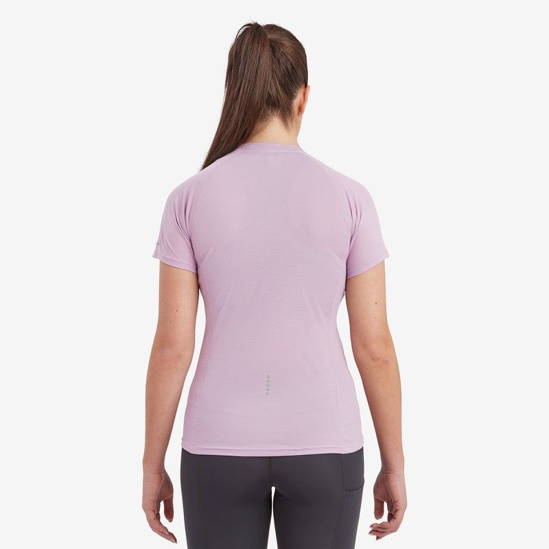 Montane Dart Nano Zip T-shirt Dam Grå Lila | GGN4859BB