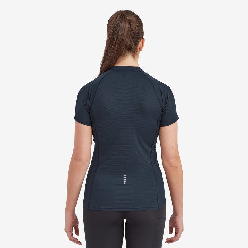 Montane Dart Nano Zip T-shirt Dam Mörkblå | NCH5391YK