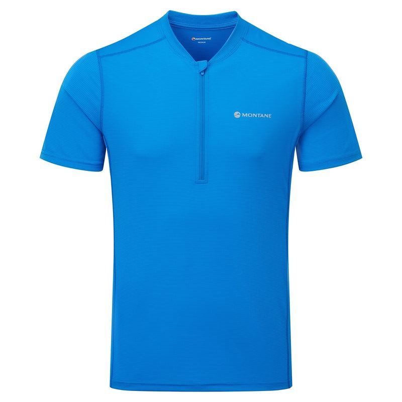 Montane Dart Nano Zip T-shirt Herr Blå | QXK5673SZ