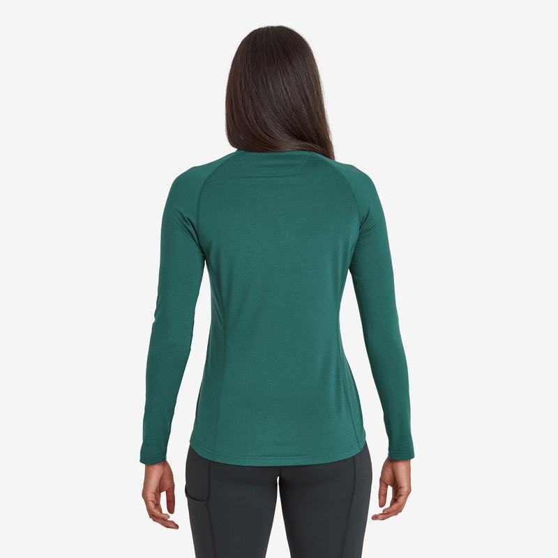 Montane Dart Thermo Zip Neck T-shirt Dam Mörkgröna | FFF6618FL