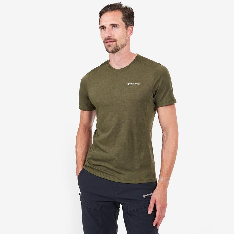 Montane Dart T-shirt Herr Mörkgröna | QVZ9518GC