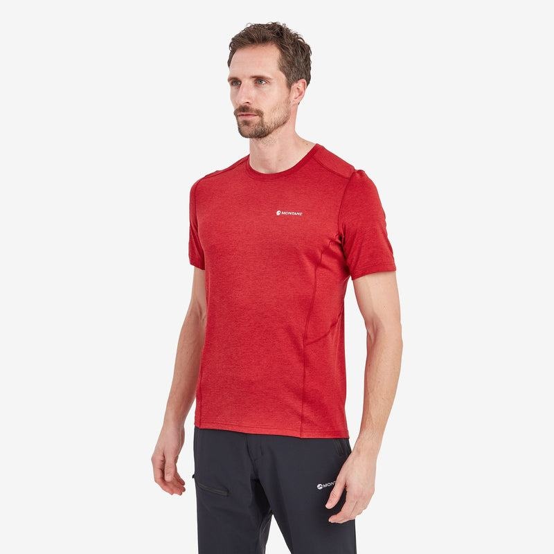 Montane Dart T-shirt Herr Mörkröda | SPO771YA