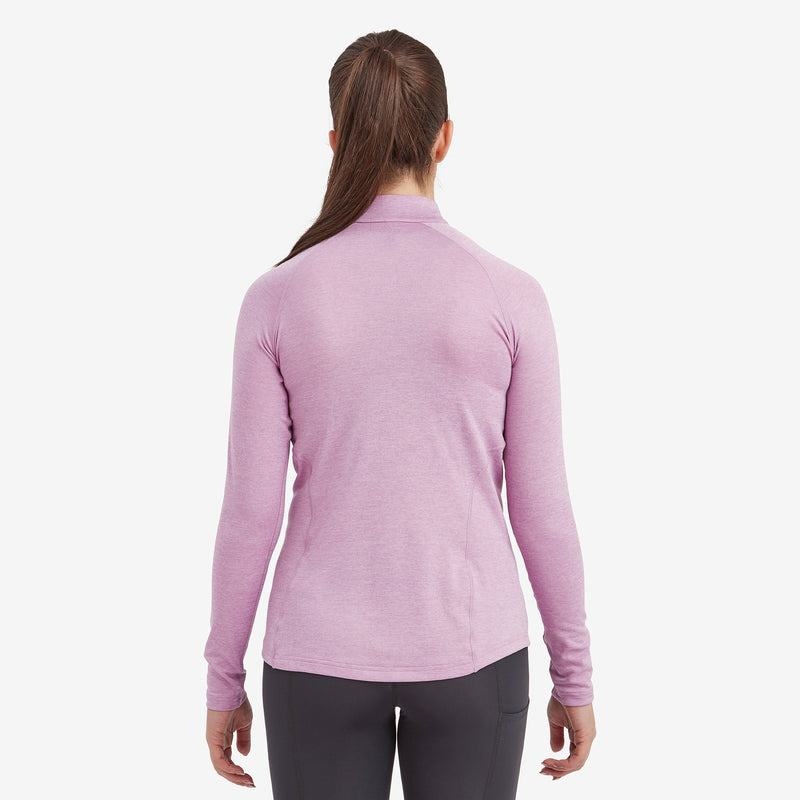 Montane Dart Zip Neck T-shirt Dam Grå Lila | HAA4521JY