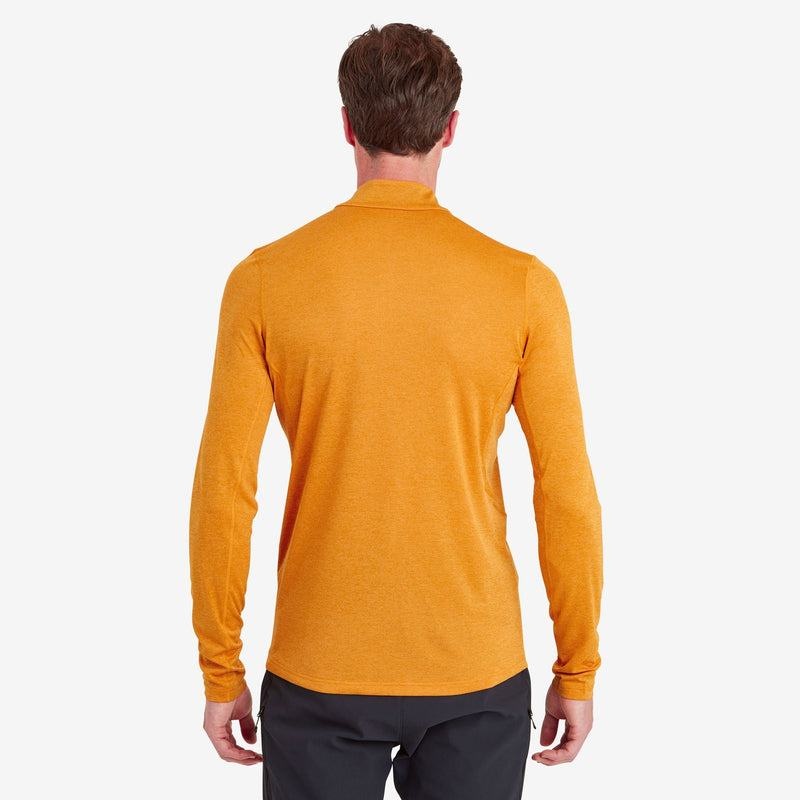 Montane Dart Zip Neck T-shirt Herr Orange | EXN6265LK