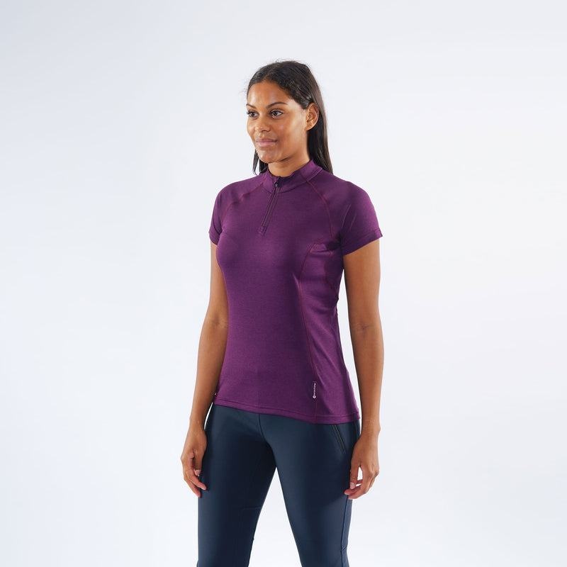 Montane Dart Zip T-shirt Dam Lila | RDP8561IT